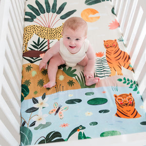 Rookie Humans Crib sheets US Standard crib size In The Jungle Standard Size Crib Sheet