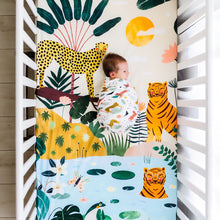 Load image into Gallery viewer, Rookie Humans Crib sheets US Standard crib size In The Jungle Standard Size Crib Sheet