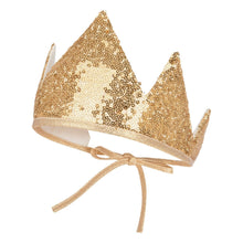 Load image into Gallery viewer, moimili.us Crown Moi Mili “Gold Sequins” Crown