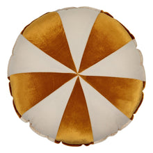 Load image into Gallery viewer, moimili.us Cushion “Gold Circus” Round Patchwork Pillow