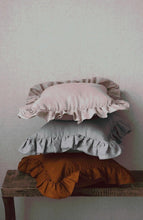 Load image into Gallery viewer, moimili.us Cushion Linen “Grey” Pillow with Frill