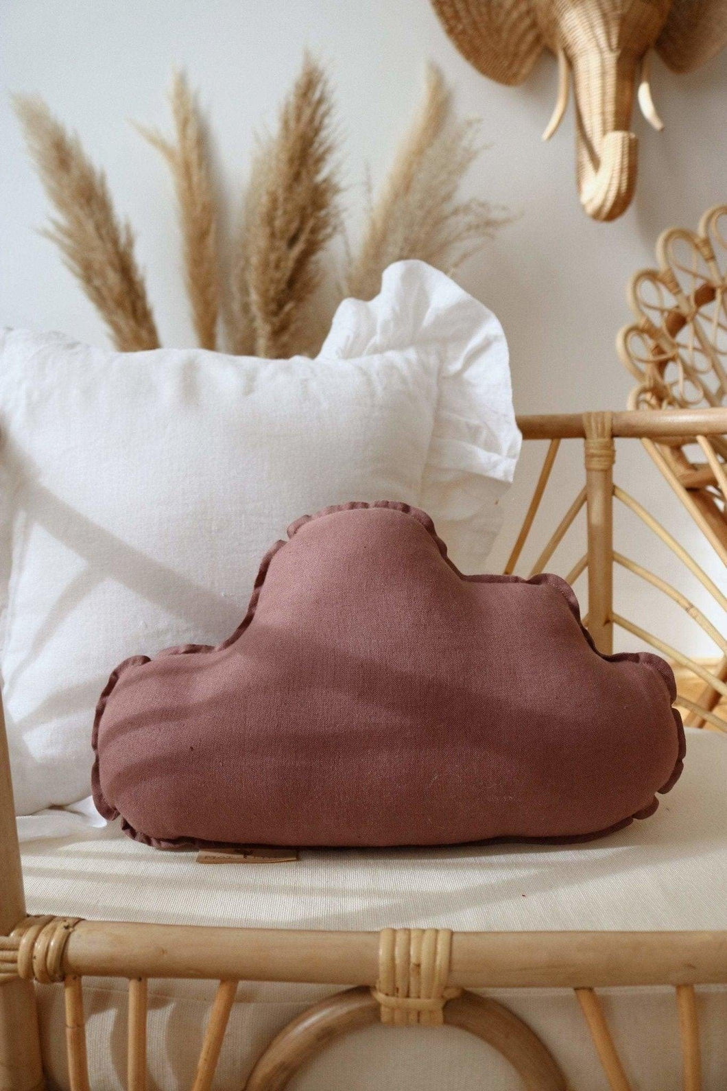 moimili.us Cushion Linen “Marsala” Cloud Pillow