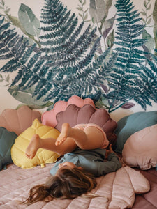 moimili.us Cushion Linen “Marsala” Shell Pillow