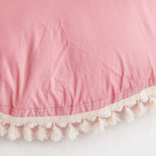 Load image into Gallery viewer, minicamp Cushion Minicamp Large Floor Cushion With Tassels In Rose