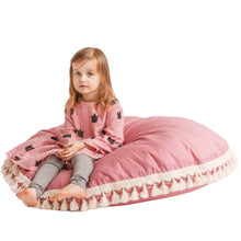 Load image into Gallery viewer, minicamp Cushion Minicamp Large Floor Cushion With Tassels In Rose