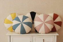 Load image into Gallery viewer, moimili.us Cushion Moi Mili “Blue Circus” Round Patchwork Pillow