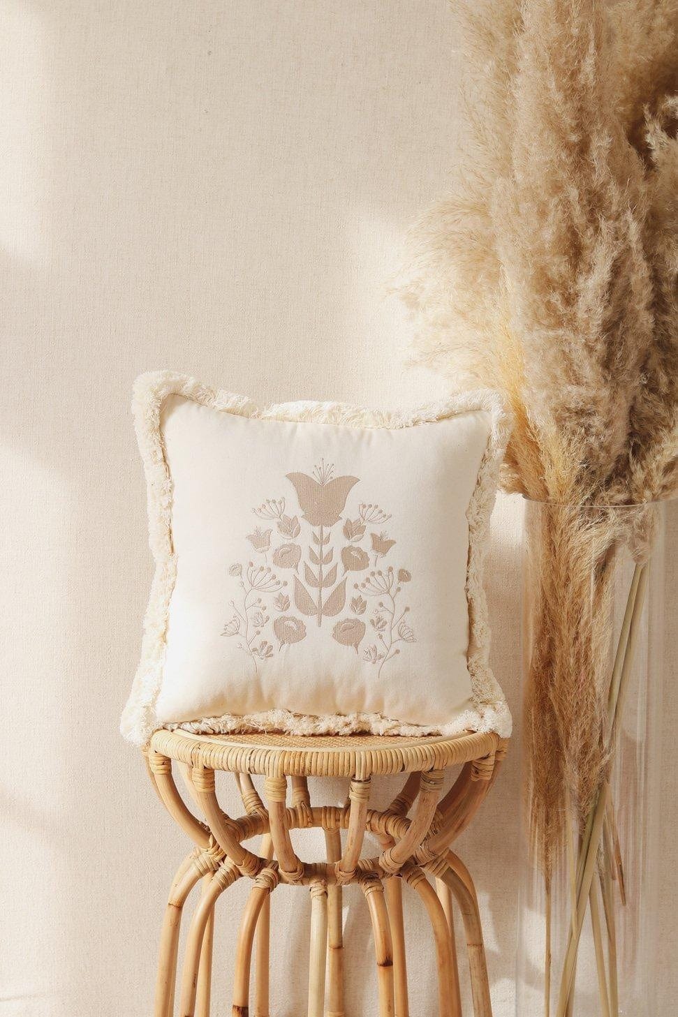 moimili.us Cushion Moi Mili “Boho” Pillow with Embroidery