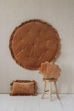 Load image into Gallery viewer, moimili.us Cushion Moi Mili “Caramel” Soft Velvet Pillow with Frill
