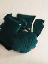Load image into Gallery viewer, moimili.us Cushion Moi Mili “Emerald” Soft Velvet Pillow with Frill