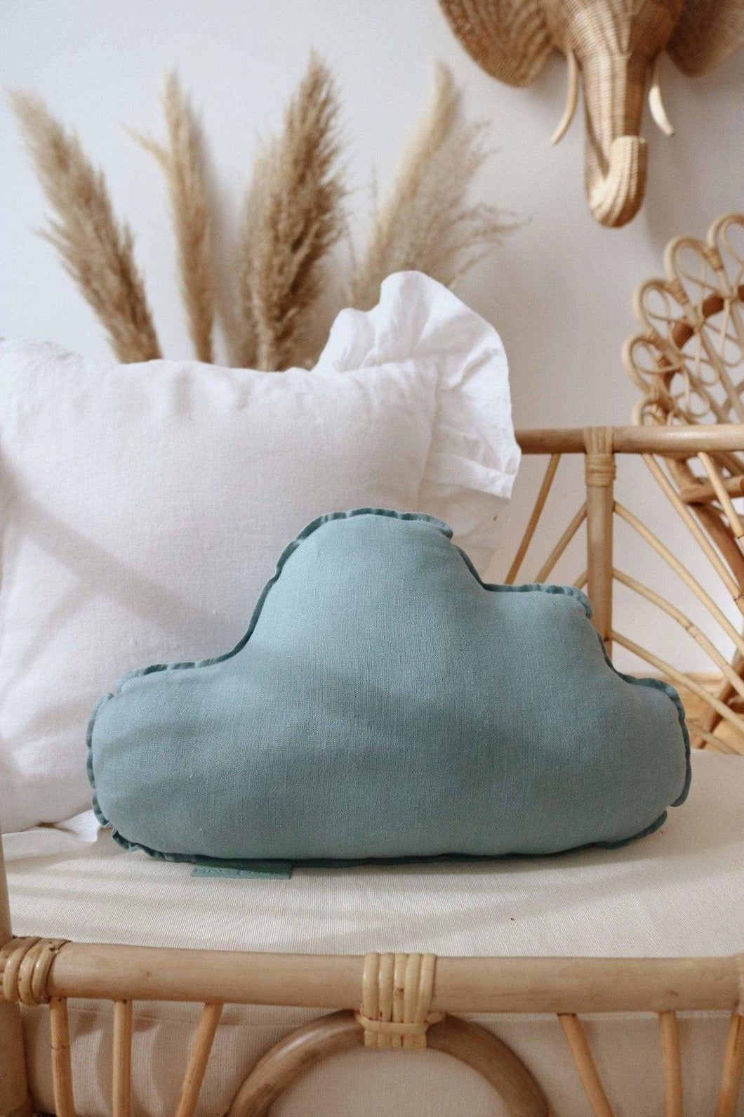 moimili.us Cushion Moi Mili Linen “Eye of the Sea” Cloud Pillow