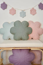 Load image into Gallery viewer, moimili.us Cushion Moi Mili Linen &quot;Lavender&quot; Flower Pillow