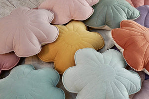 moimili.us Cushion Moi Mili Linen "Lavender" Flower Pillow