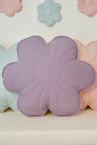 moimili.us Cushion Moi Mili Linen "Lavender" Flower Pillow