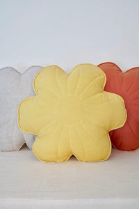 moimili.us Cushion Moi Mili Linen "Sunflower" Flower Pillow