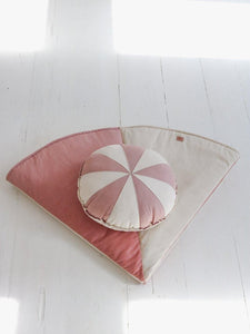 moimili.us Cushion Moi Mili “Powder Pink Circus” Round Patchwork Pillow