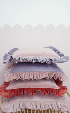 Load image into Gallery viewer, moimili.us Cushion Moi Mili &quot;Raspberry smoothie&quot; Soft Velvet Pillow with Frill