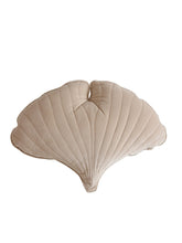 Load image into Gallery viewer, moimili.us Cushion Velvet “Cream” Ginkgo Leaf Pillow