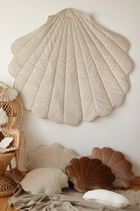 moimili.us Cushion Velvet “Cream Pearl” Shell Pillow