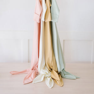 Design Dua. Design Dua Organic Newborn Knotted Gown - Blush