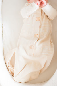 Design Dua. Design Dua Organic Newborn Knotted Gown - Pearl