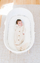 Load image into Gallery viewer, Design Dua. Design Dua Organic Newborn Knotted Gown - Pearl