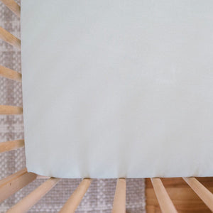 Design Dua. Design Dua Waterproof Cotton Crib Sheet - Mint