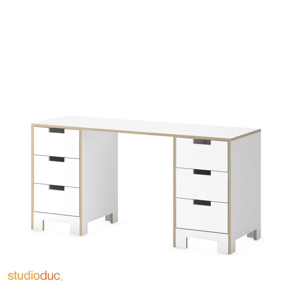 ducduc desk white juno doublewide desk