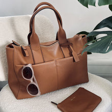 Load image into Gallery viewer, Jem + Bea Diaper Bags and Inserts Jem + Bea Jemima Leather Bag