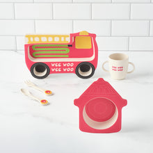 Load image into Gallery viewer, Bamboozle Home Dinner Set Firefighter Shaped Dinner Set by Bamboozle Home