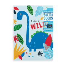 Load image into Gallery viewer, OOLY Dino Days Doodle Pad Duo Sketchbooks - Set of 2 by OOLY