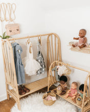 Load image into Gallery viewer, Ellie &amp; Becks Co. Doll Furniture Ellie &amp; Becks Co. Kiara Mini Rattan Clothing Rack