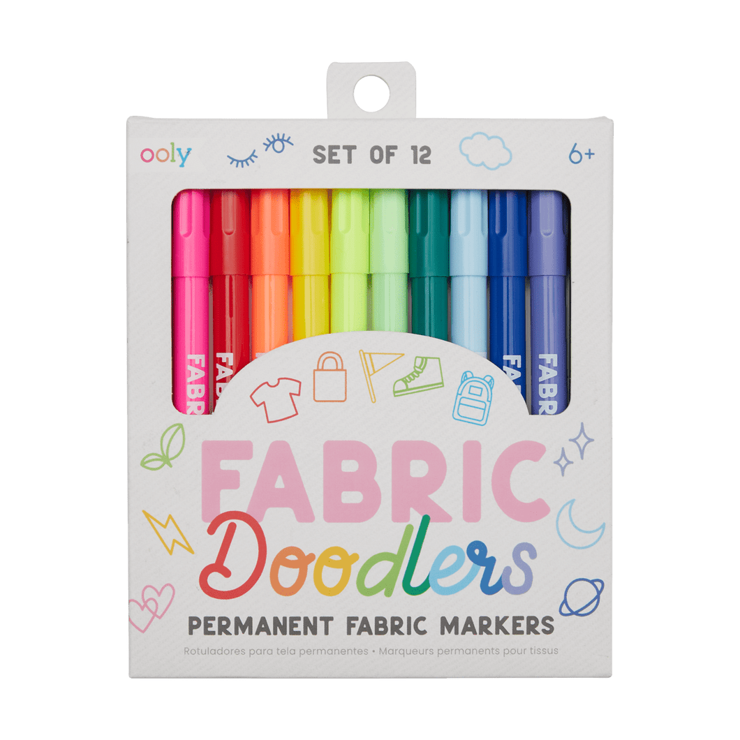 OOLY Fabric Doodlers Markers - Set of 12 by OOLY