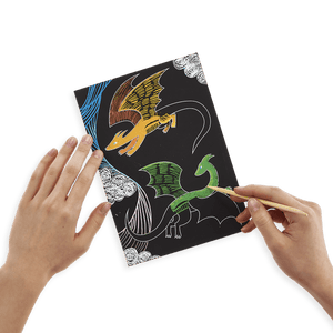 OOLY Fantastic Dragon Scratch and Scribble Scratch Art Kit by OOLY