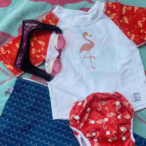 Beau & Belle Littles Flamingos / 18M Swim Starter Kit for Babies and Toddlers by Beau & Belle Littles