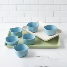 Load image into Gallery viewer, Bamboozle Home Food Tray Prep &#39;n Serve Tray Set w/ Blue Cups Bamboozle X Elizabeth Karmel Prep &#39;n Serve Tray Set by Bamboozle Home