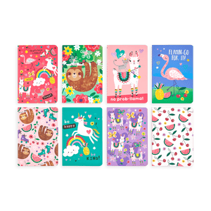 OOLY Funtastic Friends Pocket Pals Journals - Set of 8 by OOLY