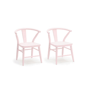 Milton & Goose Furniture Dusty Rose Crescent Chair, Set of 2
