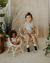Load image into Gallery viewer, Ellie &amp; Becks Co. Furniture Ellie &amp; Becks Co. Rainbow Rattan Kids Chair - Natural