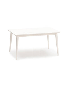 Milton & Goose Furniture White Crescent Table, 48 Inch