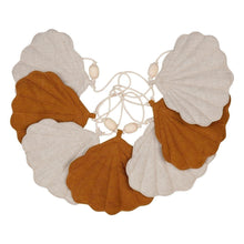 Load image into Gallery viewer, moimili.us Garland Moi Mili Linen “Caramel” Garland with Shells