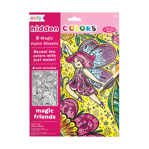 OOLY Hidden Colors Magic Paint Sheets - Magic Friends by OOLY