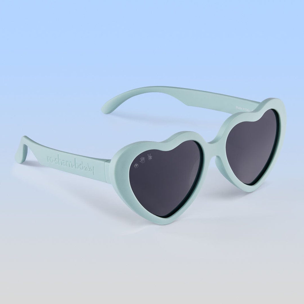 ro•sham•bo eyewear Hot Sundae Polarized Grey Lens / Aqua Frame Splash Hearts | Baby