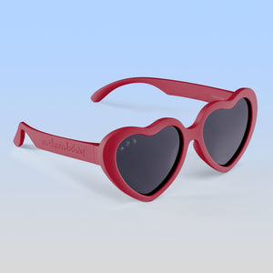 ro•sham•bo eyewear Hot Sundae Polarized Grey Lens / Cranberry Red Frame Buffy Hearts | Junior