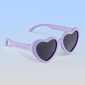 ro•sham•bo eyewear Hot Sundae Polarized Grey Lens / Lilac Frame Blossom Hearts | Baby