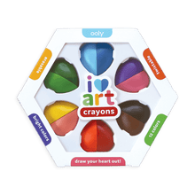 Load image into Gallery viewer, OOLY I Heart Art Erasable Crayons - Set of 6 by OOLY
