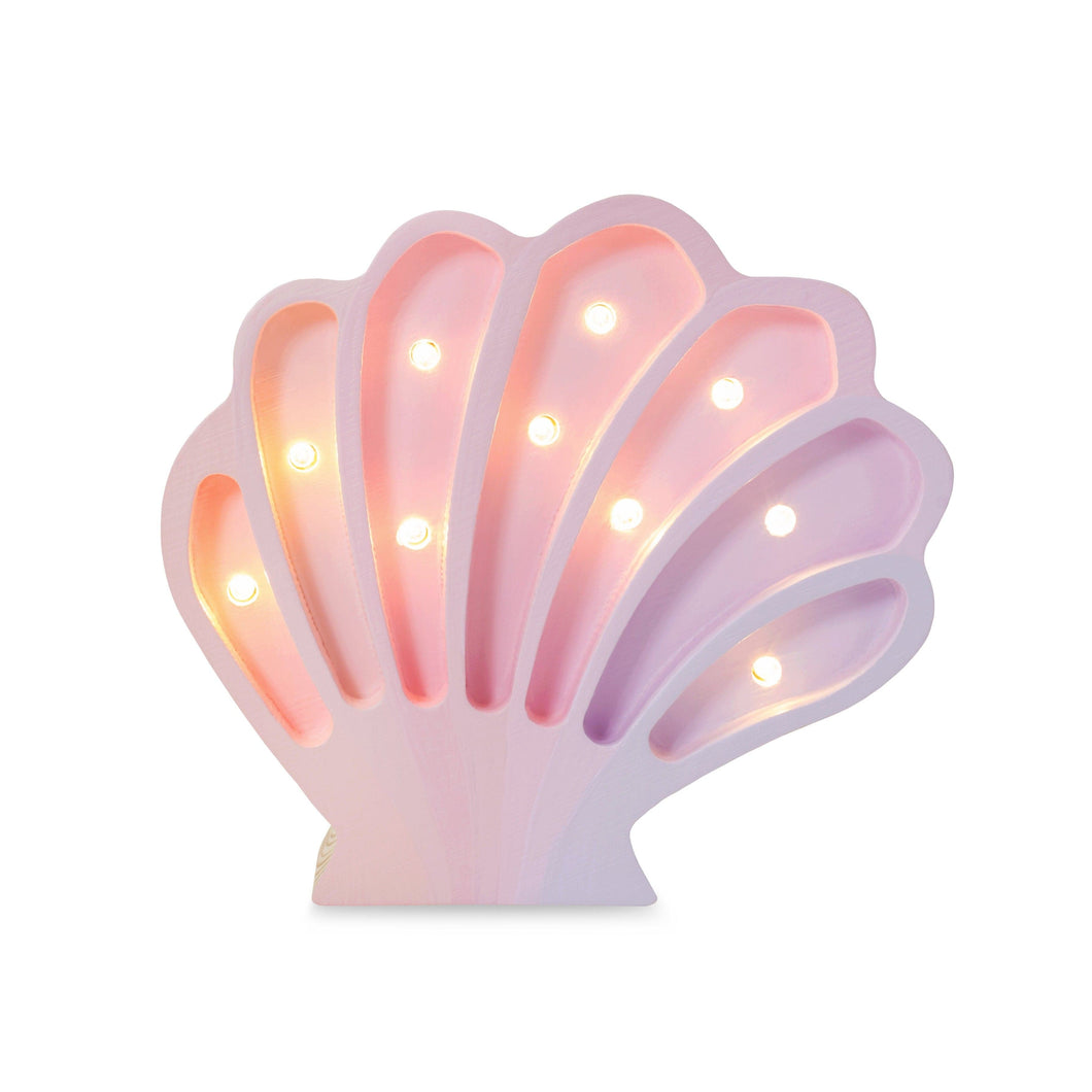 Little Lights US lamp Mermaid Pink Little Lights Mini Seashell Lamp