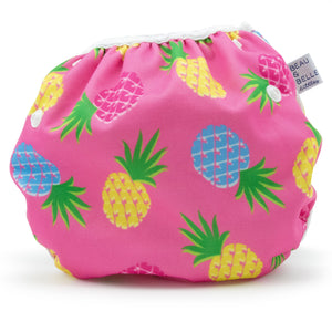Beau & Belle Littles Large Pink Pineapples Nageuret Premium Reusable Swim Diaper, Adjustable 2-5 Years by Beau & Belle Littles