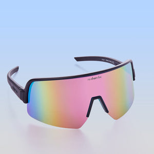 ro•sham•bo eyewear Ludicrous Speed Black Frame / Mirrored Rainbow Ludicrous Speed Sport | Adult