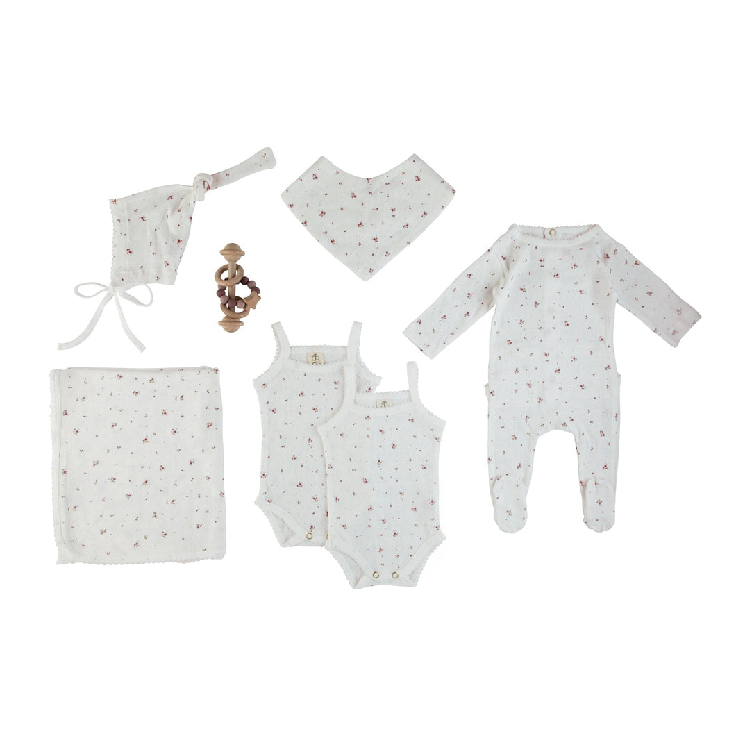 Cadeau Baby Magenta Floral / 0M All in 1 Take Me Home Set (Magenta Floral) by Cadeau Baby