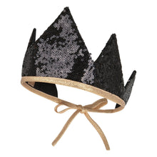 Load image into Gallery viewer, moimili.us Magic set Moi Mili “Black Sequins” Crown and Wand Magic Set